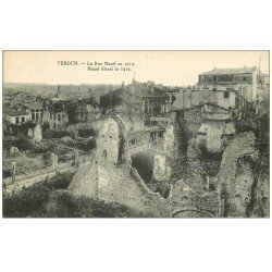carte postale ancienne 55 VERDUN. Rue Mazel en 1919. Guerre 1914-18