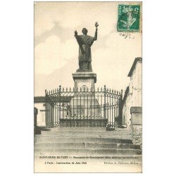 carte postale ancienne 12 SAINT-ROME-DE-TARN. Monument Monseigneur Affre mort sur les barricades 1910