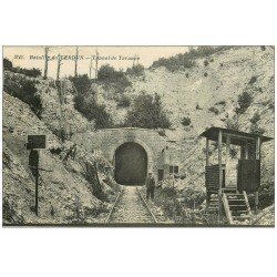 carte postale ancienne 55 VERDUN. Tunnel de Tavanne. Guerre 1914-18