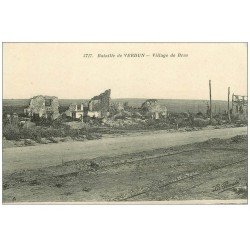 carte postale ancienne 55 VERDUN. Village de Bras. Guerre 1914-18
