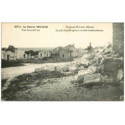 carte postale ancienne 55 VILLE-EN-WOEVRE bombardé 1916