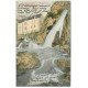 carte postale ancienne 12 SALLES-LA-SOURCE. Cascade du Bourg 1903
