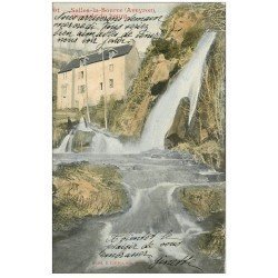 carte postale ancienne 12 SALLES-LA-SOURCE. Cascade du Bourg 1903