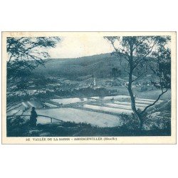 carte postale ancienne 57 ABRESCHWILLER. Vallée de la Sarre 1927