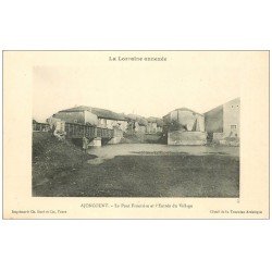 57 AJONCOURT. Pont Frontière à l'Entrée du Village