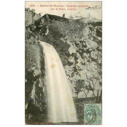 carte postale ancienne 12 SALLES-LA-SOURCE. Grande Cascade 1903