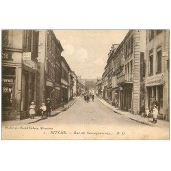 57 BITCHE. Rue de Sarreguemines 1923. Benzin Station et Tabac