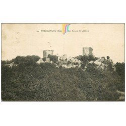 carte postale ancienne 57 LUTZELBOURG. Ruines du Château 1930