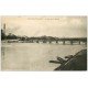 carte postale ancienne 57 PONT-SAINT-VINCENT. Le Pont sur la Moselle 1930