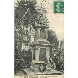 carte postale ancienne 57 METZ. Monument Soldats Français au Cimetière. Franz Kriegerdenlmal