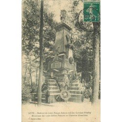 carte postale ancienne 57 METZ. Monument Chambière 1910 avec 7000 Soldats Français au Cimetière
