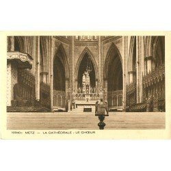 carte postale ancienne 57 METZ. Cathédrale Choeur