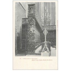 carte postale ancienne 12 VILLEFRANCHE-DE-ROUERGUE. Eglise Notre-Dame. Stalles du Choeur