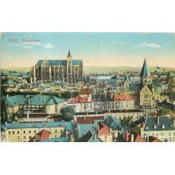 carte postale ancienne 57 METZ. Panorama 1913 Cathédrale