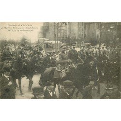 57 METZ. L'Etat Major allié à la suite du Maréchal Pétain 1919