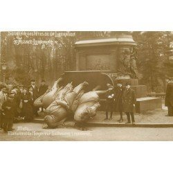 57 METZ. Monument Empereur Guillaume renversé. Fêtes Libération Alsace Lorraine . 1919 détaché d'un cahier