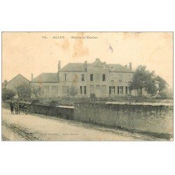 carte postale ancienne 58 ALLUY. Mairie et Ecoles 1908