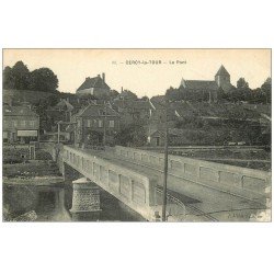 carte postale ancienne 58 CERCY-LA-TOUR. Le Pont
