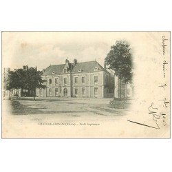 carte postale ancienne 58 CHATEAU-CHINON. Ecole supérieure 1903