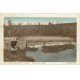 carte postale ancienne 58 CHATILLON-EN-BAZOIS. Passerelle de Cauillon 1938