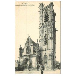 carte postale ancienne 58 CLAMECY. Eglise Saint-Martin