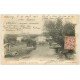carte postale ancienne 58 CLAMECY. Les Ponts Verts 1903
