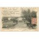 carte postale ancienne 58 CLAMECY. Les Ponts Verts 1903