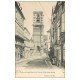 carte postale ancienne 58 CLAMECY. Rue du Grand Marché Tour Eglise Saint-Martin. Magasin Bonnieux