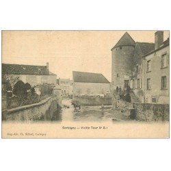 carte postale ancienne 58 CORBIGNY. Vieille Tour et Cavalier