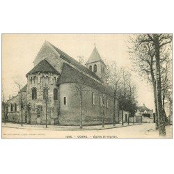 carte postale ancienne 58 COSNE-SUR-LOIRE. Eglise Saint-Aignan 1265