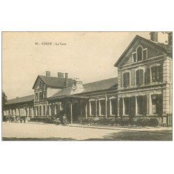 carte postale ancienne 58 COSNE-SUR-LOIRE. La Gare