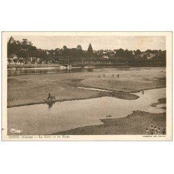 carte postale ancienne 58 COSNE-SUR-LOIRE. La Plage