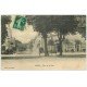 carte postale ancienne 58 COSNE-SUR-LOIRE. Place de la Gare 1912 Hôtel des Américains