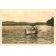 carte postale ancienne 58 LAC DES SETTONS. Retour d'Embarcation