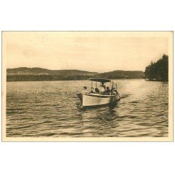 carte postale ancienne 58 LAC DES SETTONS. Retour d'Embarcation