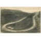 carte postale ancienne 58 LAROCHEMILLAY. Route au pied du Beuvray 1925