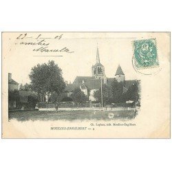 carte postale ancienne 58 MOULINS-ENGILBERT. L'Eglise 1904