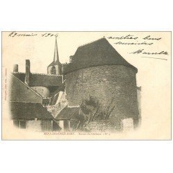 carte postale ancienne 58 MOULINS-ENGILBERT. Ruines du Château 1904