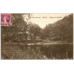 carte postale ancienne 58 MOUX. Etang de Chazelle 1935