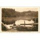 carte postale ancienne 58 MOUX. Etang Neuf et petite écluse