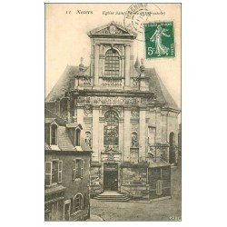 carte postale ancienne 58 NEVERS. Eglise Saint-Pierre 1908