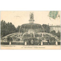 carte postale ancienne 13 AIX-EN-PROVENCE. Fontaine Monumentale 1906