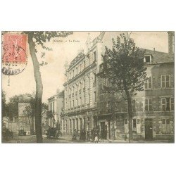 carte postale ancienne 58 NEVERS. La Poste 1904 avec Facteurs devant les Bains