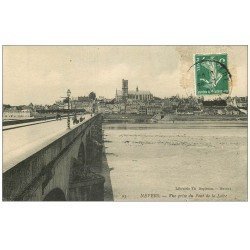 carte postale ancienne 58 NEVERS. Pont de la Loire 1909