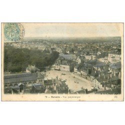 carte postale ancienne 58 NEVERS. Vue panoramique vers 1905