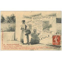 carte postale ancienne 58 PATOISERIES MORVANDELLES. Agence gratuite de renseignements 1912. Latuile