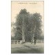 carte postale ancienne 58 POUGUES-LES-EAUX. Allée des Soupirs animée