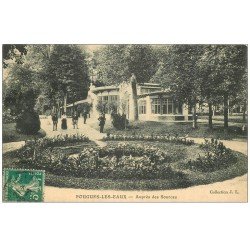 carte postale ancienne 58 POUGUES-LES-EAUX. Auprès des Sources 1911