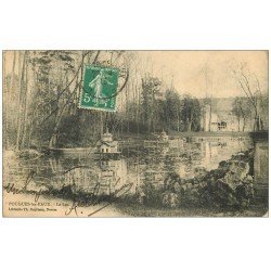 carte postale ancienne 58 POUGUES-LES-EAUX. Le Lac 1913