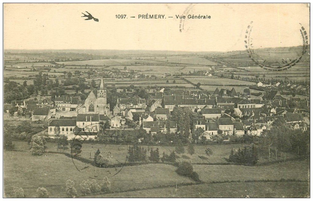 carte postale ancienne 58 PREMERY 1914